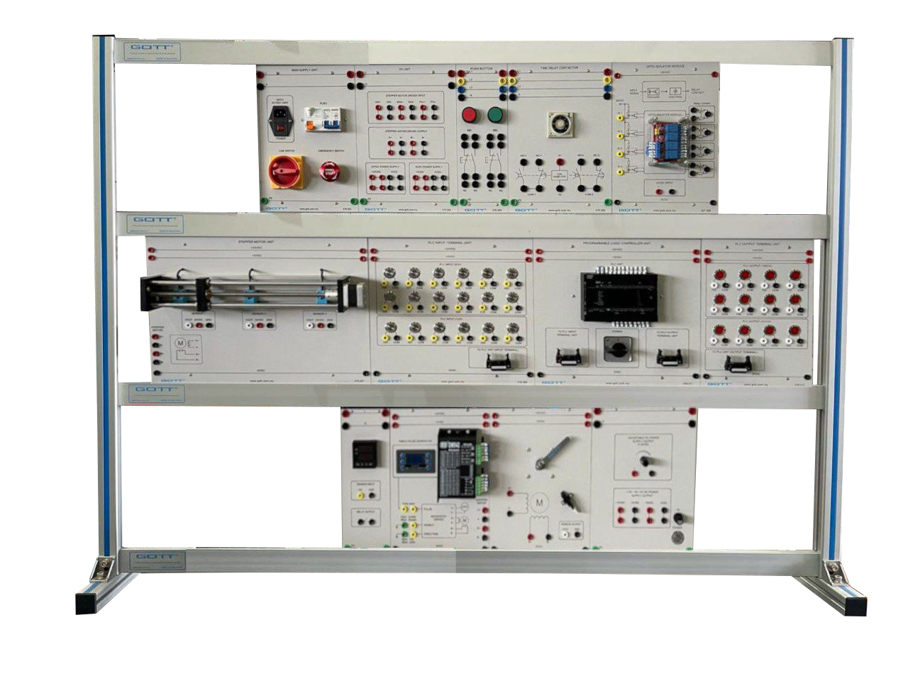 6. STEPPER MOTOR WITH PLC TRAINING SYSTEM